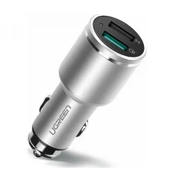 Auto punjač UGREEN CD130 24W dual USB sivi