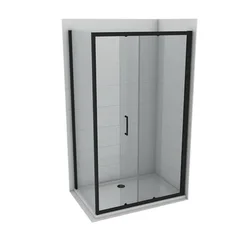 Tuš vrata Copen Atlas black 140x195 (C-02-B4140T)