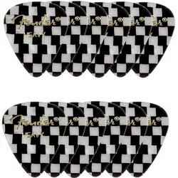 Fender 351 Shape Premium Picks Heavy Checker 12 Pack