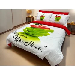 Posteljina za francuski ležaj Virgina Secret Bambo D1, 200x220cm, Šarena