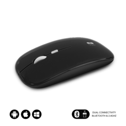 Subblim Raton Subblim Dual Flat Mouse Black Refargeble, (21279853)