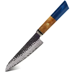 Damaskasti kuhinjski nož AI-37598 - Petty / Tamnoplava KP37598