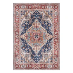 Temno modro-rdeča preproga Nouristan Sylla, 80x150 cm