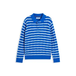 TOMMY HILFIGER Pulover modra/bela
