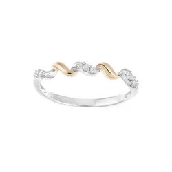 DIAMANT LETERNEL Prstan Eternity-Ring aus 375 Gelbgold mit 0.08 Karat Diamant zlata