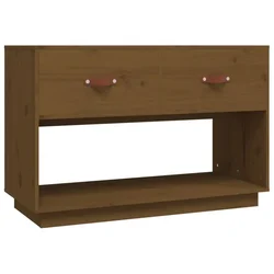 Vidaxl TV omarica medeno rjava 90x40x60 cm trdna borovina