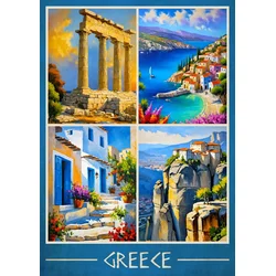Enjoy - Puzzle Grški pogledi - 1 000 kosov
