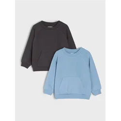 Sinsay - Dukserica crewneck 2 pack - grey blue