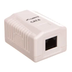 Lanberg NADOMETNA VTIČNICA KAT.6 1X RJ45 BELA