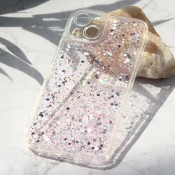 Torbica Glitter za iPhone 14 6.1 roze