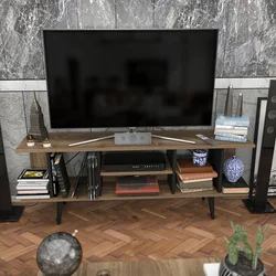 Hanah Home TV Komoda Akya, 160x38,6x35 cm, Braon-Crna