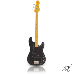 Vintage V4 Tony Butler Signature Bass Guitar ~ Black
