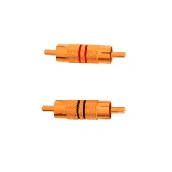 Cabletech Cinch spojka M. - M. kovinska pozlačena