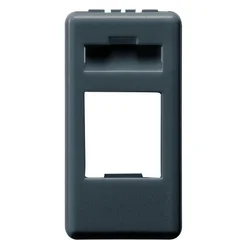 Gewiss System, adapter RJ45 AMP/Keystone, 1M, crni ( Gw21270 )