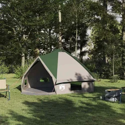 Šator Teepee za 6 osoba Zelena i bijela 431 x 366 x 185 cm