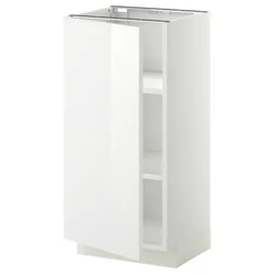 METOD Podni element s policama, bela/Ringhult bela, 40x37 cm