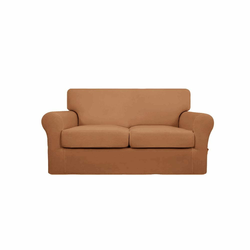 VivoVita Stretch&Sit SOFA – Raztegljive prevleke za sedežno garnituro - DVOSED, karamel