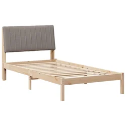 Vidaxl Konstrukcija postelje Rjava 100 x 200 cm Masivno borovo les