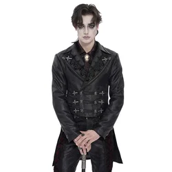 Moški plašč DEVIL FASHION - Velarium Noctis Gothic - črn - CT281