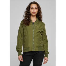 Womens Light Bomber Jacket - Olive