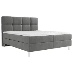 Esposa POSTELJA Z VZMETNICO 180 cm x 200 cm , tekstil siva