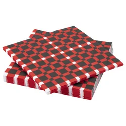 VINTERFINT Papirna salveta, karo šara/raznobojno, 33x33 cm