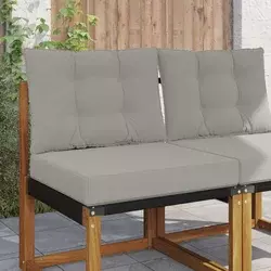 Jastuk za vanjsku sofU 2 pcs Sivi Poliester