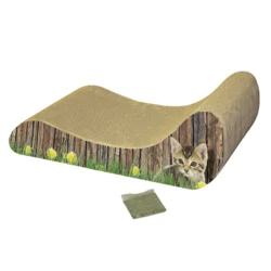 Nobby kartonasti praskalnik z mačjo meto Lounge - 48 x 21 x 16 cm