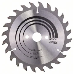 BOSCH List kružne testere Optiline Wood 150 x 20;16 x 2.4 mm. 24