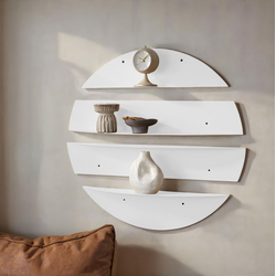 Hanah Home Zidna polica Vlnt118Byz, Bela