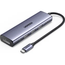 Ugreen 5-v-1 USB-C Hub (100 W PD, 4K@60Hz Displayport)