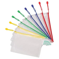 ETUI PVC SA ZIPOM A5 TARIFOLD(DJOIS)509029 PROZIRNO-BIJELI/SORTIRANO