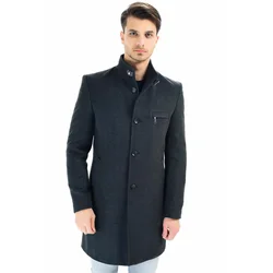 PLT8367 DEWBERRY MENS COAT-SMOKED
