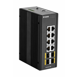 D-Link DIS-300G-12SW Upravljano L2 Gigabit Ethernet (10/100/1000) Crno