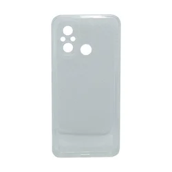 Maska za telefon TRANSPARENT COLOR za Xiaomi Redmi 12C bela