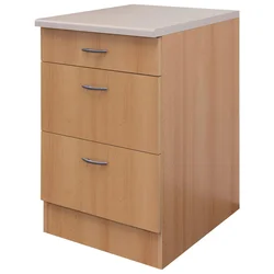 FlexWell Spodnja Omarica S Predali Nano, Barva Bukve