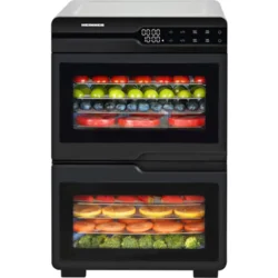 Heinner DualDry Pro HFD-KDDB1200BKSS dehidrator hrane, 12 polica, 1200 W, inox