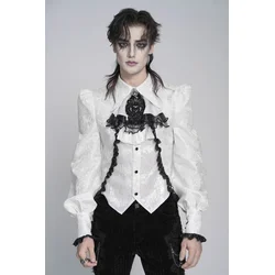 Moška srajca DEVIL FASHION - Baroque Baron - bela - SHT15302