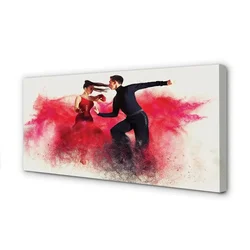 tulup.si Slika na platnu Ljudje rdeča dima 125x50 cm
