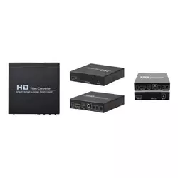 Pretvornik SCART + HDMI na HDMI (Full HD 1080P) - črn
