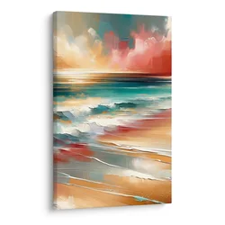 Slika morje ob sončnem zahodu - 20x30
