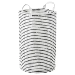 KLUNKA Vreća za veš, bela/crna, 60 l