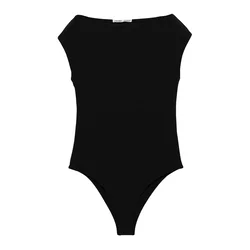 Pull&Bear Bodi majica črna