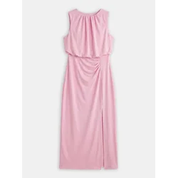 Sinsay - Midi haljina s naborima - pastelno roze