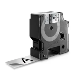 Dymo traka industrijska poliester 24mm crna/metalik ( DY1805434 )