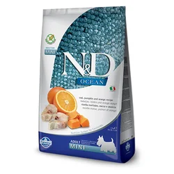 N&D Ocean hrana za pse - Bakalar, Bundeva i narandža (Adult, Mini) 2.5kg
