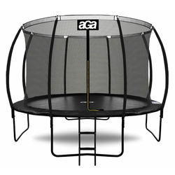 AGA trampolin SPORT EXCLUSIVE (366cm) + zaščitna mreža + lestev, črn