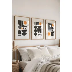 Ç-300644 - 5070 multicolor dekorativni set slika (3 komada)