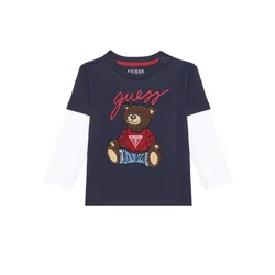 Guess Bluza N4BI08 I3Z14 Mornarsko modra Regular Fit