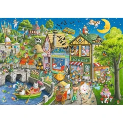 Ravensburger Puzzle Mother Gooseville 1000 kosov